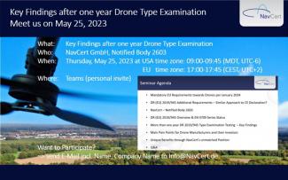 NavCert Seminar – Drone Type Examination